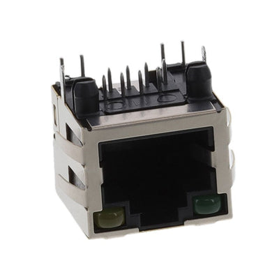 E5J88-34L022-L by Pulse Electronics - CONNECTOR MOD JACK R/A 8P8C SHIELDED