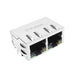 E5J88-44AHS4-LT by Pulse Electronics - MOD JACK 8-8 PIP 2P TABS GRN/YEL