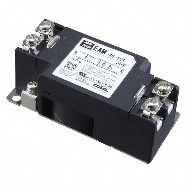 EAM-16-000 by Cosel USA, Inc. - LINE FILTER 250VDC/VAC 16A CHAS