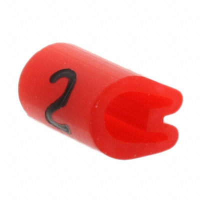EC0180-000 by TE Connectivity Raychem Cable Protection - WIRE MARKER PUSH ON 4.5MM RED