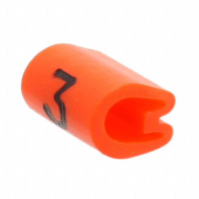EC0183-000 by TE Connectivity Raychem Cable Protection - WIRE MARKER PUSH ON 4.5MM ORANGE
