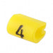 EC0193-000 by TE Connectivity Raychem Cable Protection - WIRE MARKER PUSH ON 4.5MM YELLOW