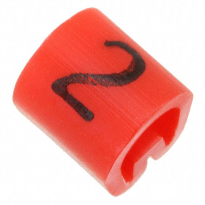 EC0573-000 by TE Connectivity Raychem Cable Protection - WIRE MARKER PUSH ON 4.5MM RED