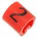 EC0573-000 by TE Connectivity Raychem Cable Protection - WIRE MARKER PUSH ON 4.5MM RED