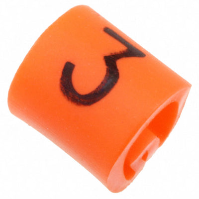 EC0575-000 by TE Connectivity Raychem Cable Protection - WIRE MARKER PUSH ON 4.5MM ORANGE