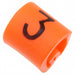 EC0575-000 by TE Connectivity Raychem Cable Protection - WIRE MARKER PUSH ON 4.5MM ORANGE
