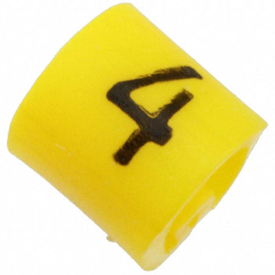 EC0577-000 by TE Connectivity Raychem Cable Protection - WIRE MARKER PUSH ON 4.5MM YELLOW