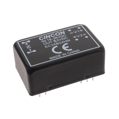 EC3AB24HM by Cincon Electronics Co. LTD - DC DC CONVERTER +/-5V 3W