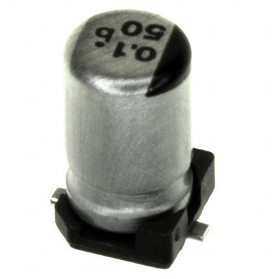 ECE-V1HS0R1SR by Panasonic Electronic Components - ALUMIN CAP 0.1UF 20% 50V SMD