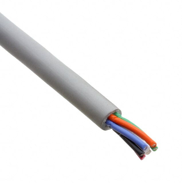 79047 SL005 by Alpha Wire - CABLE 6COND 22AWG SLATE 100