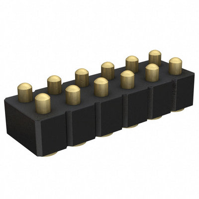 813-22-012-30-001101 by Mill-Max Manufacturing Corp. - CONNECTOR SPRING PISTON 12POS SMD