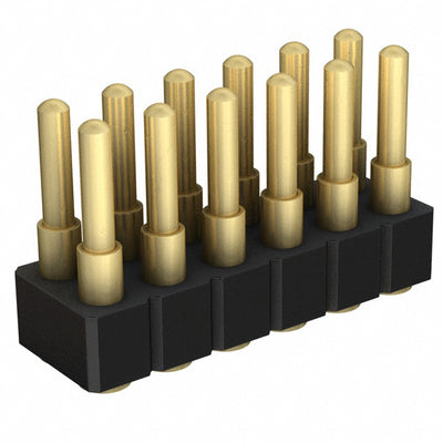 814-22-012-30-001101 by Mill-Max Manufacturing Corp. - CONNECTOR SPRING PISTON 12POS SMD