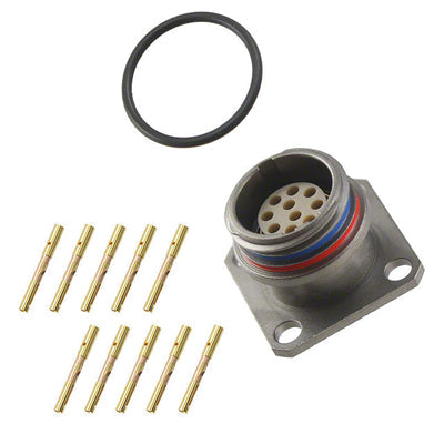EDN.2M.310.XLM by LEMO - CONNECTOR RECPT FMALE 10POS GOLD CRIMP
