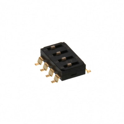 EDS04SGNNTR04Q by TE Connectivity ALCOSWITCH Switches - END STACK DIP 4P G RAISED T&R