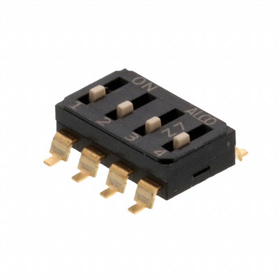 EDS04SGNNTU04Q by TE Connectivity ALCOSWITCH Switches - END STACK DIP 4P G RAISED TUBE