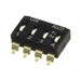 EDS04SGRNTU04Q by TE Connectivity ALCOSWITCH Switches - END STACK DIP 4P G RECESS TUBE