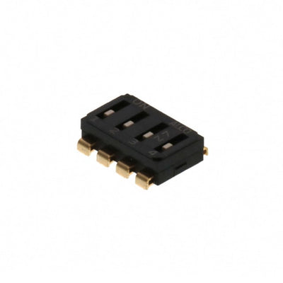 EDS04SNRSTR04Q by TE Connectivity ALCOSWITCH Switches - END STACK DIP 4P J RECESS SEAL T