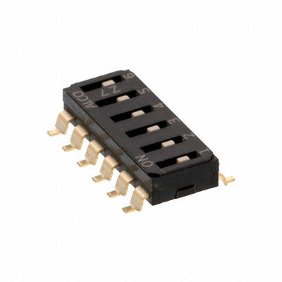 EDS06SGRNTR04Q by TE Connectivity ALCOSWITCH Switches - END STACK DIP 6P G RECESS T&R
