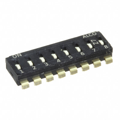EDS08SNRNTR04Q by TE Connectivity ALCOSWITCH Switches - END STACK DIP 8P J RECESS T&R