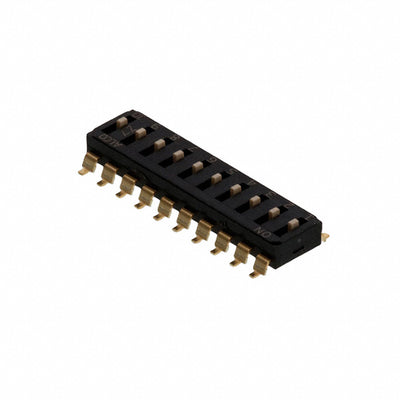 EDS10SGNNTR04Q by TE Connectivity ALCOSWITCH Switches - END STACK DIP 10P G RAISED T&R