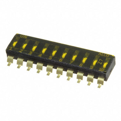 EDS10SGRSTU04Q by TE Connectivity ALCOSWITCH Switches - END STACK DIP 10P G RECESS SEAL