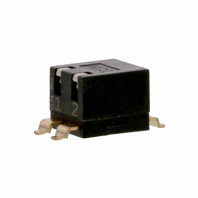 EDSP02SGRNNTU04 by TE Connectivity ALCOSWITCH Switches - PIANO 2P G SHORT TUBE PD ON