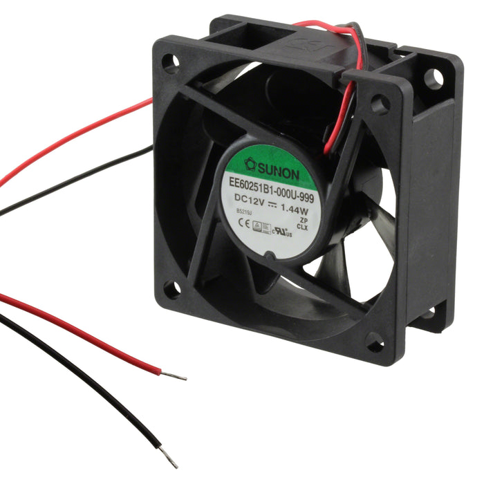 EE60251B1-000U-999 by Sunon Fans - FAN AXIAL 60X25MM 12VDC WIRE