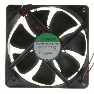 EEC0381B1-000U-A99 by Sunon Fans - FAN AXIAL 120X38MM 12VDC WIRE