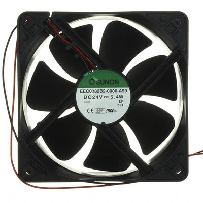 EEC0382B2-000U-A99 by Sunon Fans - FAN AXIAL 120X38MM 24VDC WIRE