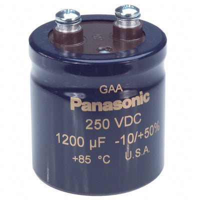 EEG-A2E122FCE by Panasonic Electronic Components - ALUMIN CAP 1200UF 20% 250V SCREW