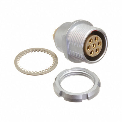 EEG.2B.307.CLL by LEMO - CONNECTOR RECPT FMALE 7P GOLD SLDR CUP