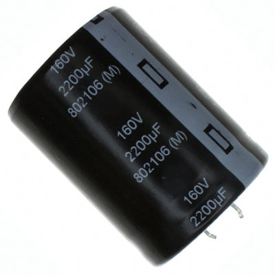 EET-UQ2C222KA by Panasonic Electronic Components - ALUMIN CAP 2200UF 20% 160V SNAP