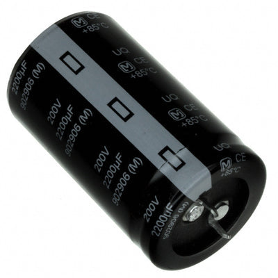 EET-UQ2D222KA by Panasonic Electronic Components - ALUMIN CAP 2200UF 20% 200V SNAP