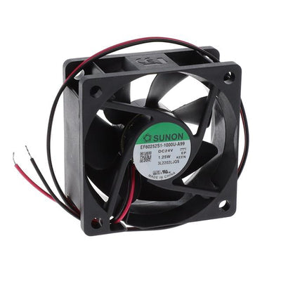 EF60252S1-1000U-A99 by Sunon Fans - FAN AXIAL 60X25MM 24VDC WIRE