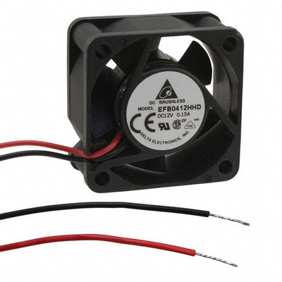 EFB0412HHD by Delta Electronics - FAN AXIAL 40X20MM 12VDC WIRE