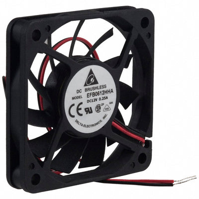EFB0612HHA by Delta Electronics - FAN AXIAL 60X10MM 12VDC WIRE