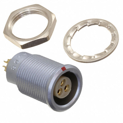 EGA.0B.303.CLL by LEMO - CONNECTOR RECPT FMALE 3P GOLD SLDR CUP