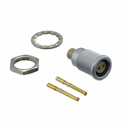 EGG.0B.302.CYM by LEMO - CONNECTOR RECPT FMALE 2POS GOLD CRIMP
