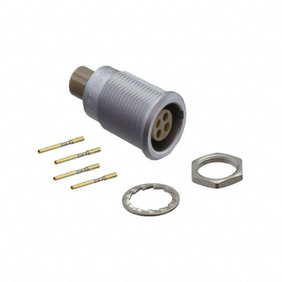 EGG.0B.304.CYM by LEMO - CONNECTOR RECPT FMALE 4POS GOLD CRIMP