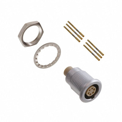 EGG.1B.306.CYM by LEMO - CONNECTOR RECPT FMALE 6POS GOLD CRIMP