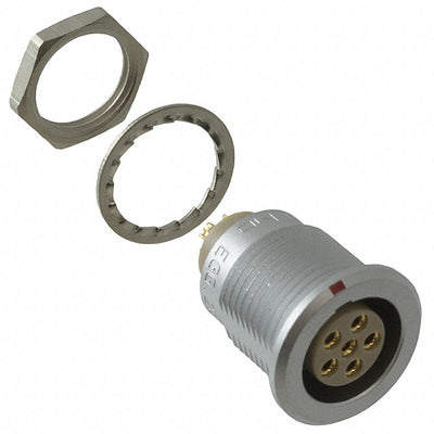 EGG.2B.306.CLL by LEMO - CONNECTOR RECPT FMALE 6P GOLD SLDR CUP