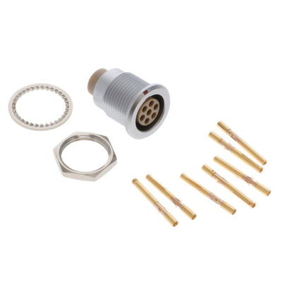EGG.2B.307.CYM by LEMO - CONNECTOR RECPT FMALE 7POS GOLD CRIMP