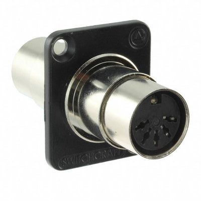 EHMIDI2B by Switchcraft Inc. - CONNECTOR ADAPTER 5P-5P F-F PNL MNT