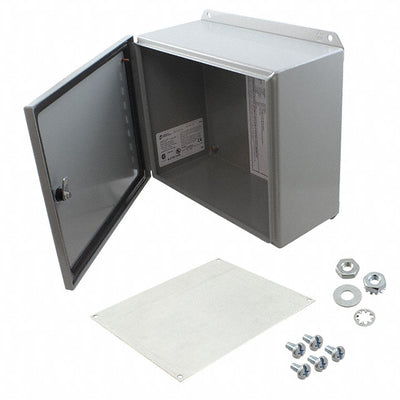 EJ10125 by Hammond Manufacturing - BOX STEEL GRAY 10""L X 12""W