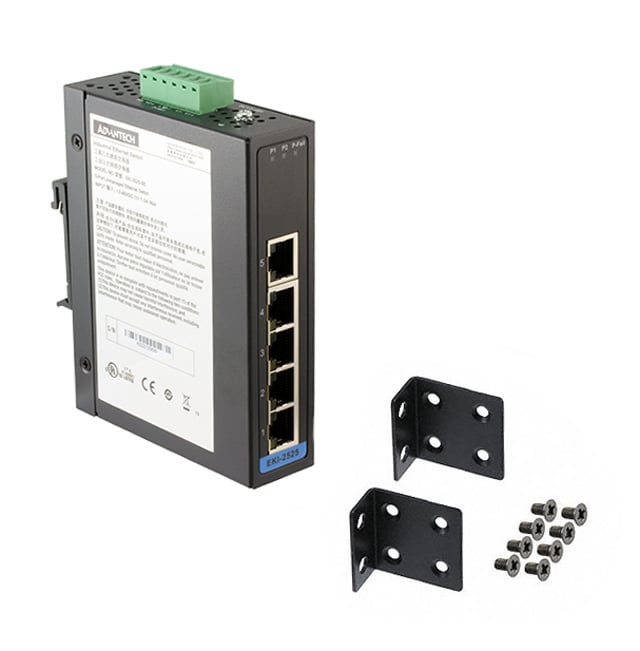 EKI-2525I-BE by Advantech Corp - NETWORK SWITCH-UNMANAGED 5 PORT