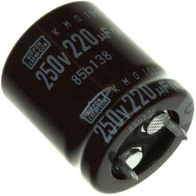 KMQ250VS331M25X25T2 by Chemi-Con - ALUMIN CAP 330UF 20% 250V SNAP
