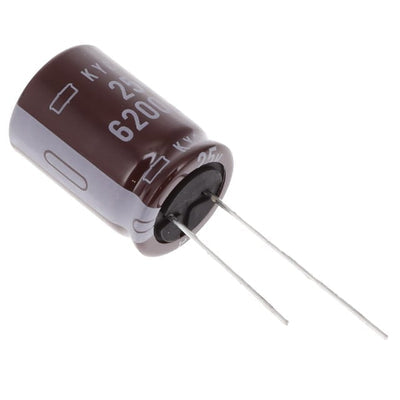 EKYC250ELL622MM25S by Chemi-Con - ALUMIN CAP 6200UF 20% 25V RADIAL