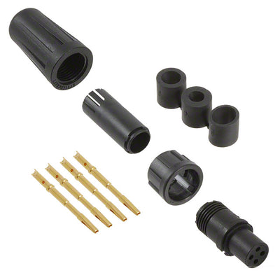 EN2C4F22DC by Switchcraft Inc. - CONNECTOR PLUG FMALE 4POS GOLD CRIMP
