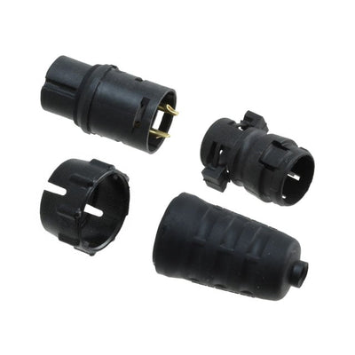 EN3C2FX by Switchcraft Inc. - CONNECTOR PLUG FMALE 2P GOLD SLDR CUP