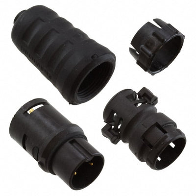 EN3C2MX by Switchcraft Inc. - CONNECTOR PLUG MALE 2P GOLD SLDR CUP